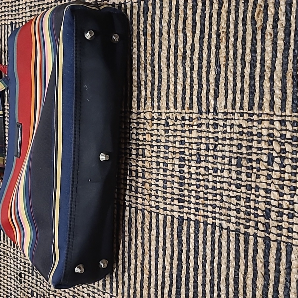 VINTAGE KATE SPADE NEW YORK RAINBOW STRIPE PURSE - Picture 5 of 9